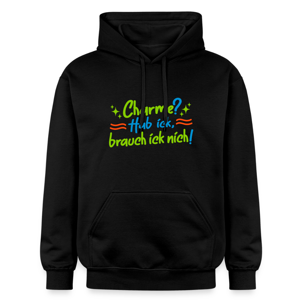Charme? Hab ick, brauch ick nich! - Hoodie - Schwarz