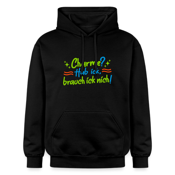 Charme? Hab ick, brauch ick nich! - Hoodie - Schwarz