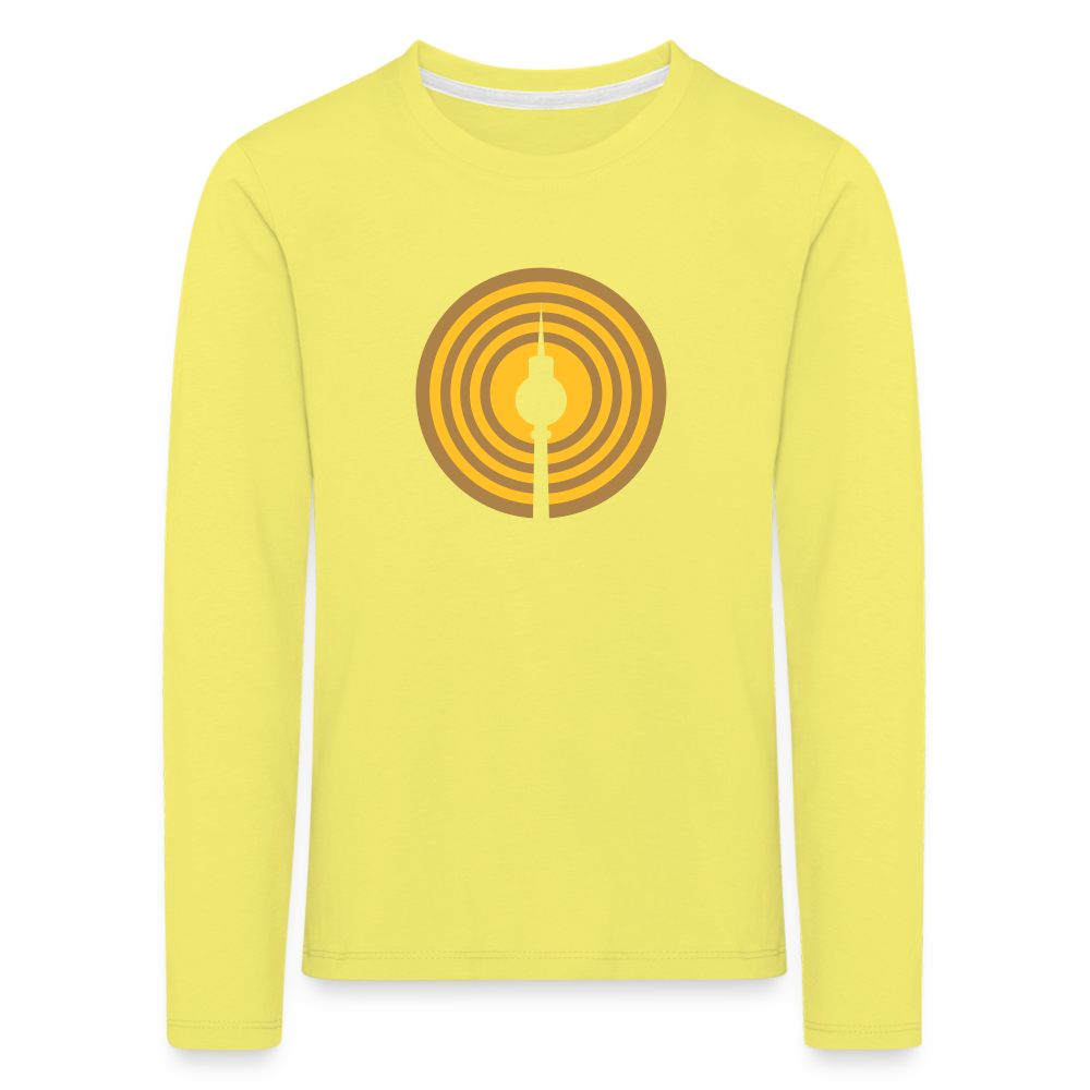 Berlin im Fokus - Kinder Langarmshirt - Gelb