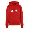 Evolution - Frauen Premium Hoodie - Rot