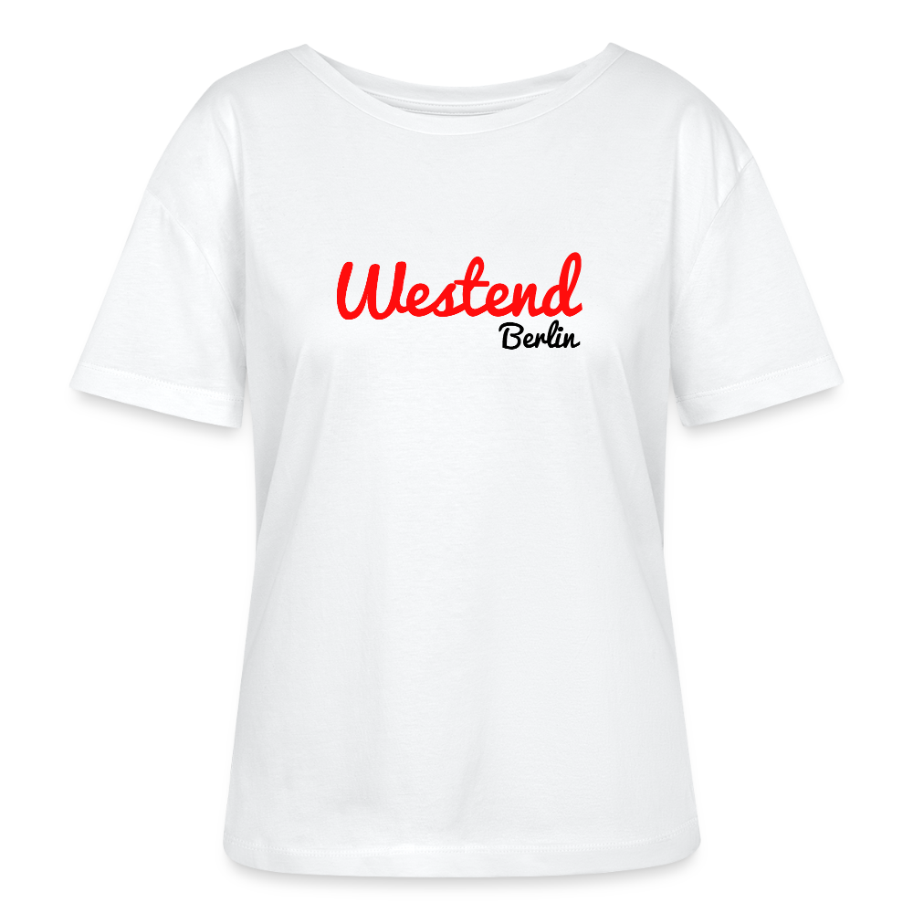 Westend Berlin - Relaxed Rundhals Frauen Bio-T-Shirt - Weiß