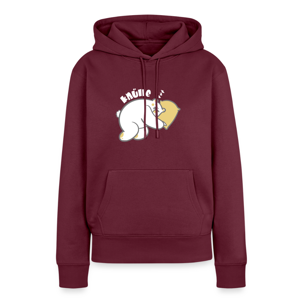 Knülle - Frauen Premium Hoodie - Burgunderrot