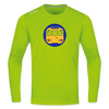 U-Bahntunnel - Männer Sport Langamshirt - Neongrün