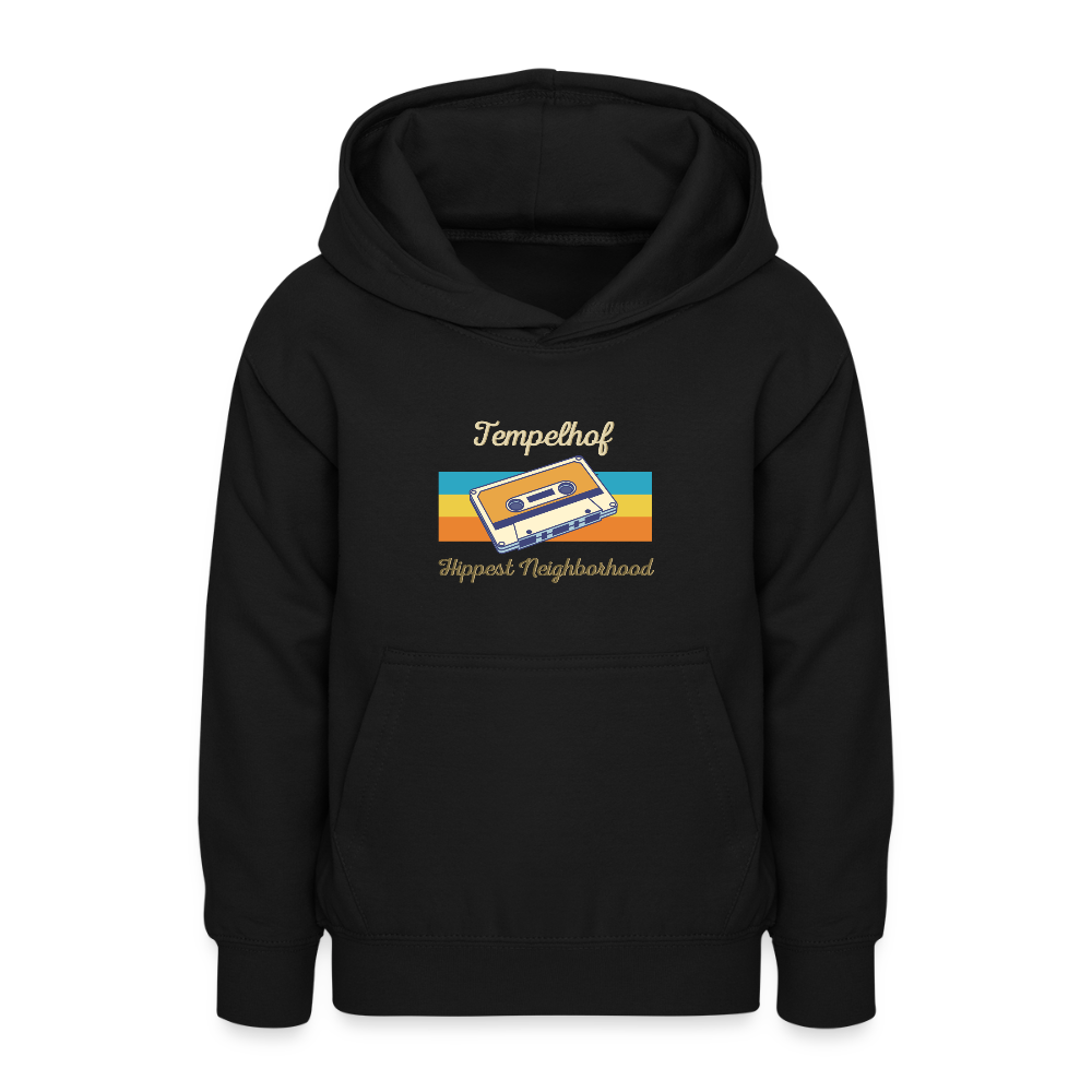 Tempelhof Hippest Neighborhood - Teenager Hoodie - Schwarz