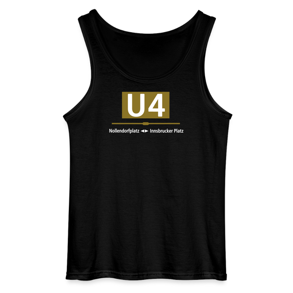 U4 - Männer Tank Top - Schwarz