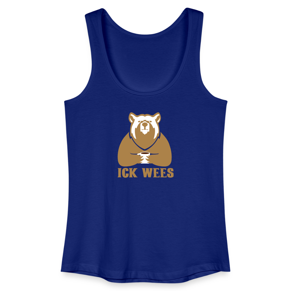 ick wees - Frauen Bio Tank Top - Königsblau