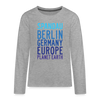 Spandau Planet Earth - Teenager Langarmshirt - Grau meliert