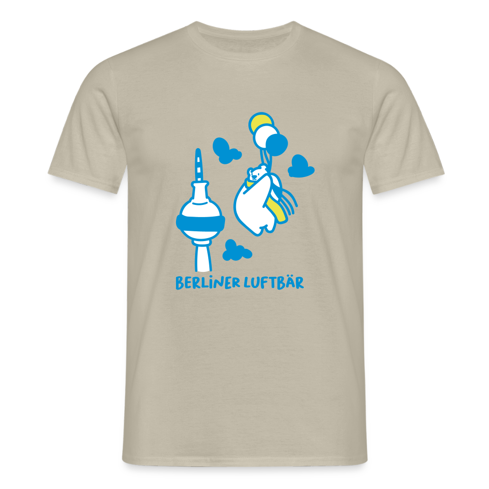 Berliner Luftbär - Männer Premium T-Shirt - Sandbeige