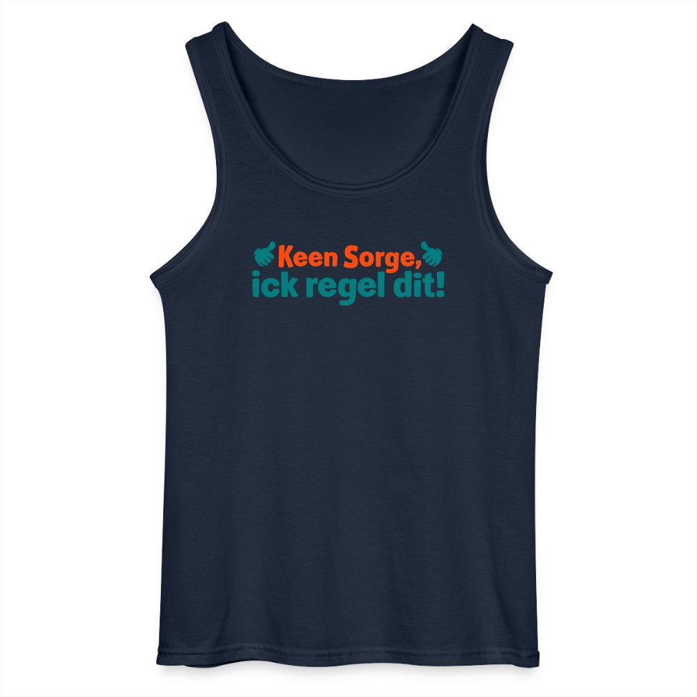 Keene Sorge, ick regel dit! - Männer Tank Top - Navy