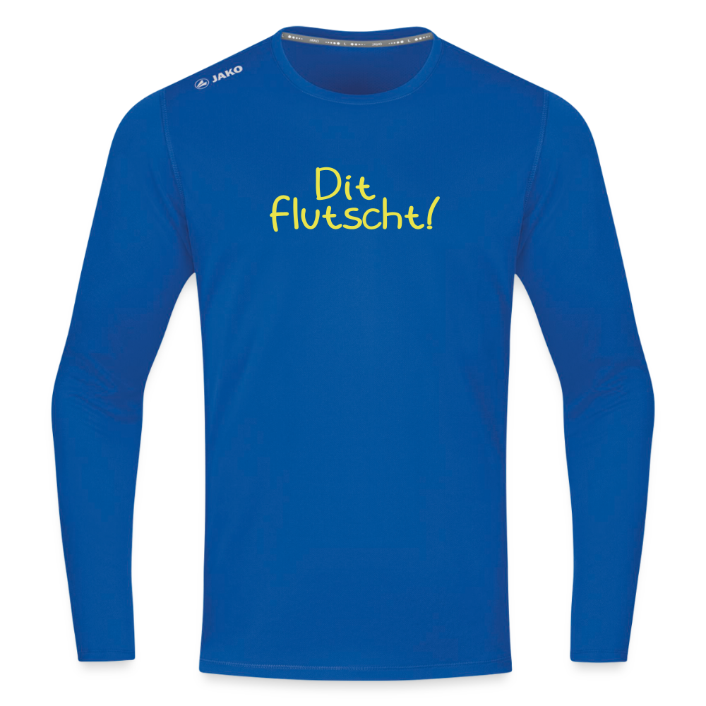 Dit flutscht! - Männer Sport Langamshirt - Royalblau