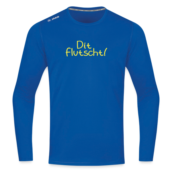 Dit flutscht! - Männer Sport Langamshirt - Royalblau