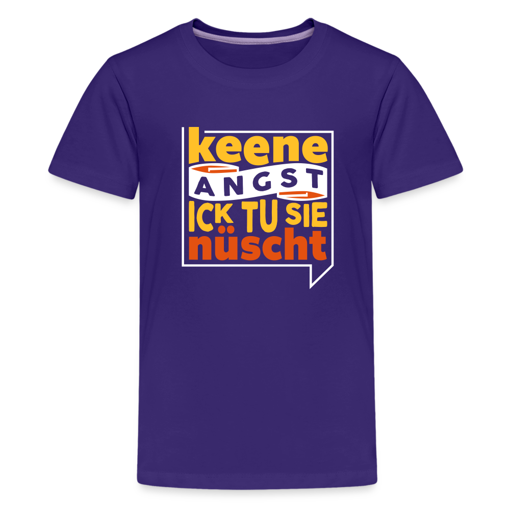 Keene Angst Ick Tu Sie Nüscht - Teenager Premium T-Shirt - Lila