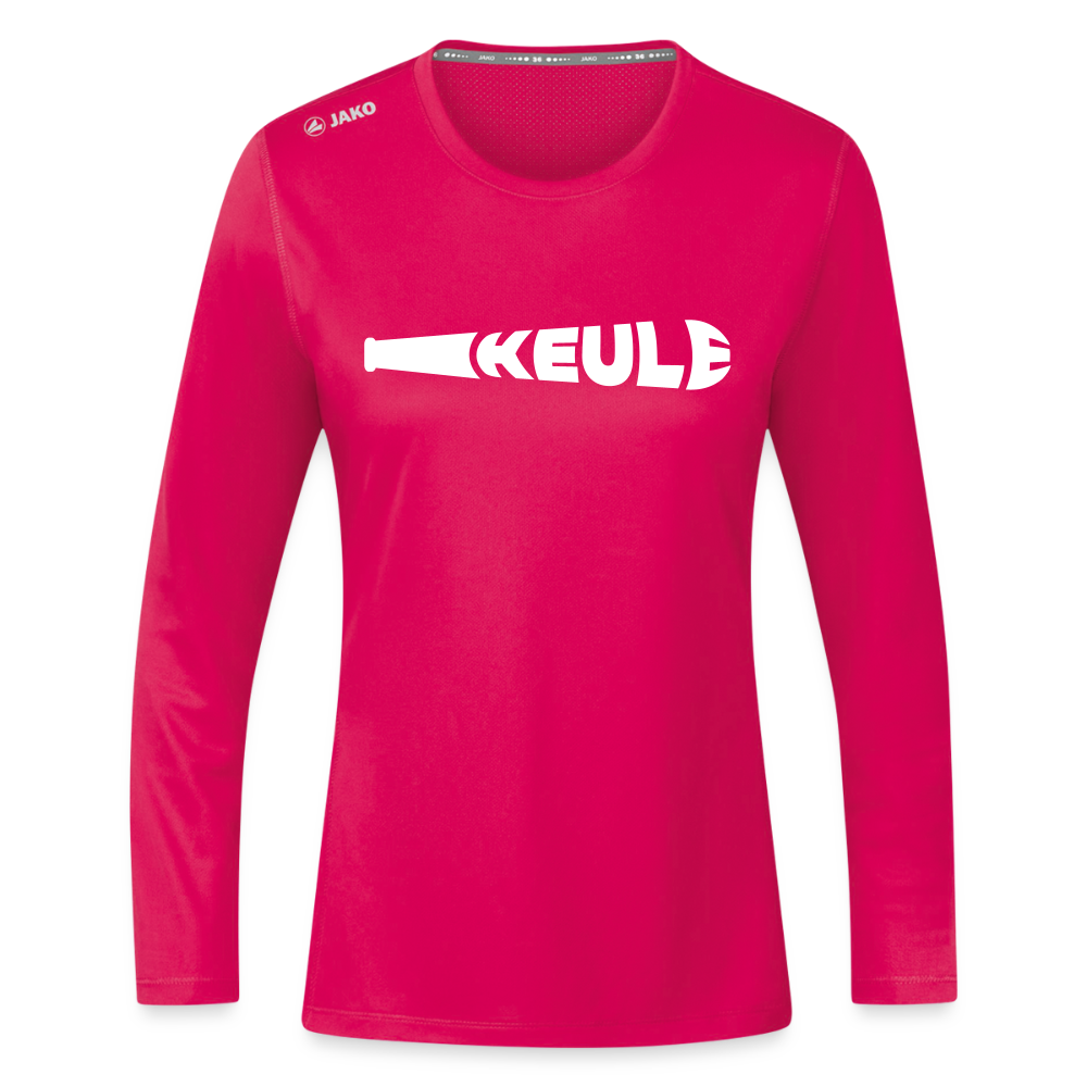 Keule - Frauen Sport Langarmshirt - dunkles Pink