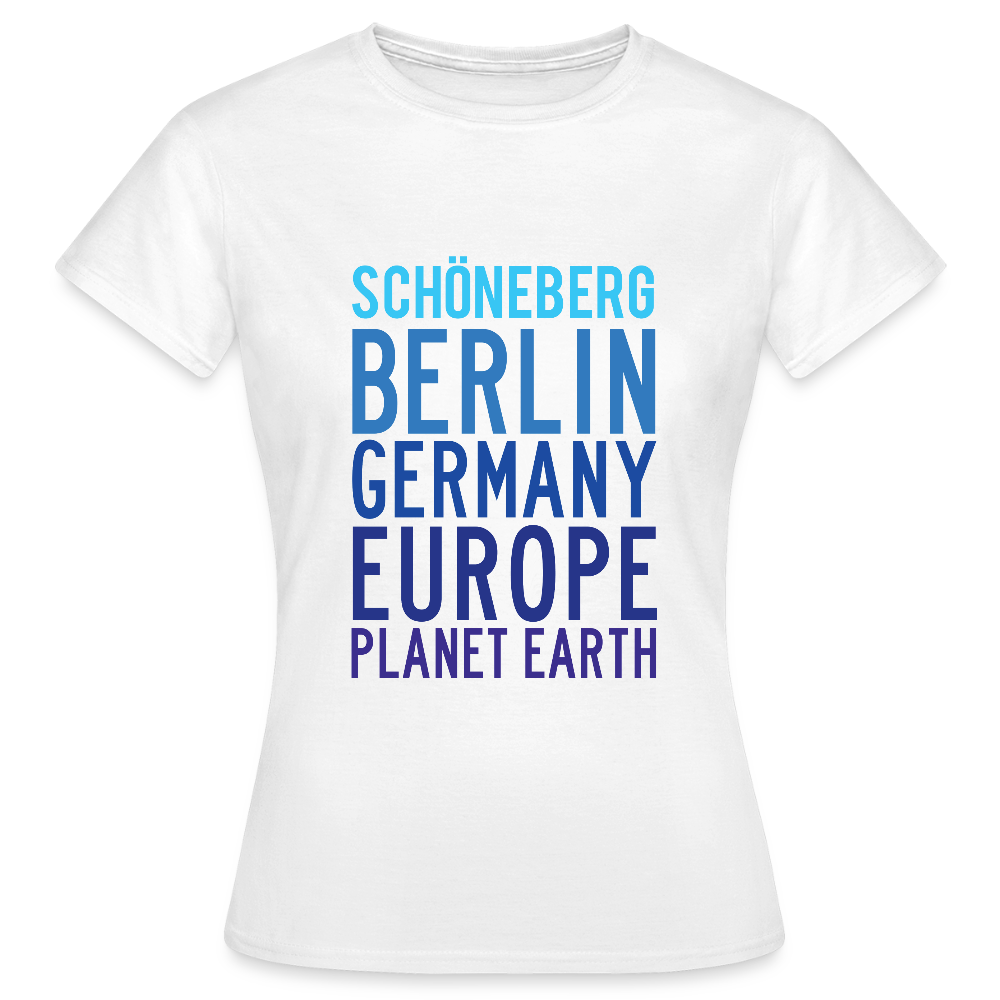 Schöneberg Planet Earth - Frauen Premium T-Shirt - Weiß