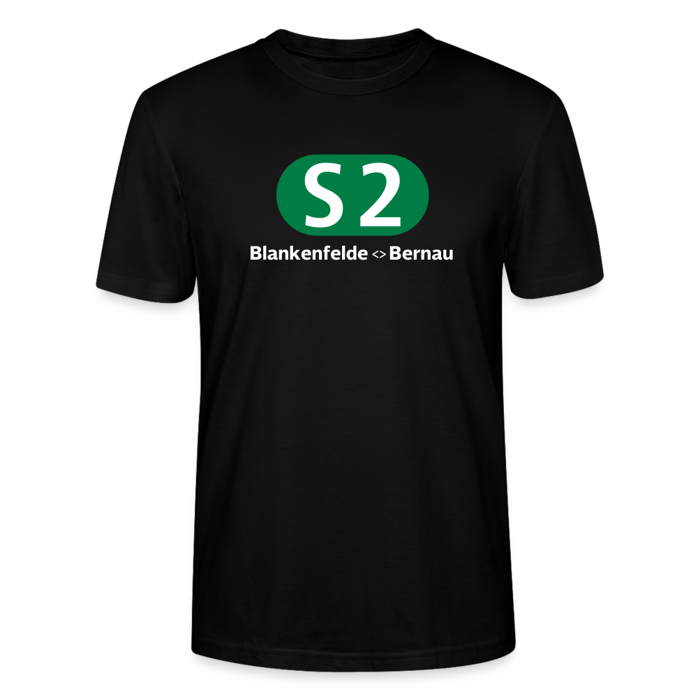 S2 - Männer Bio T-Shirt - Schwarz