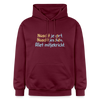 Nüscht jehört, nüscht jesehen, aba allet mitjekricht. - Hoodie - Maroon