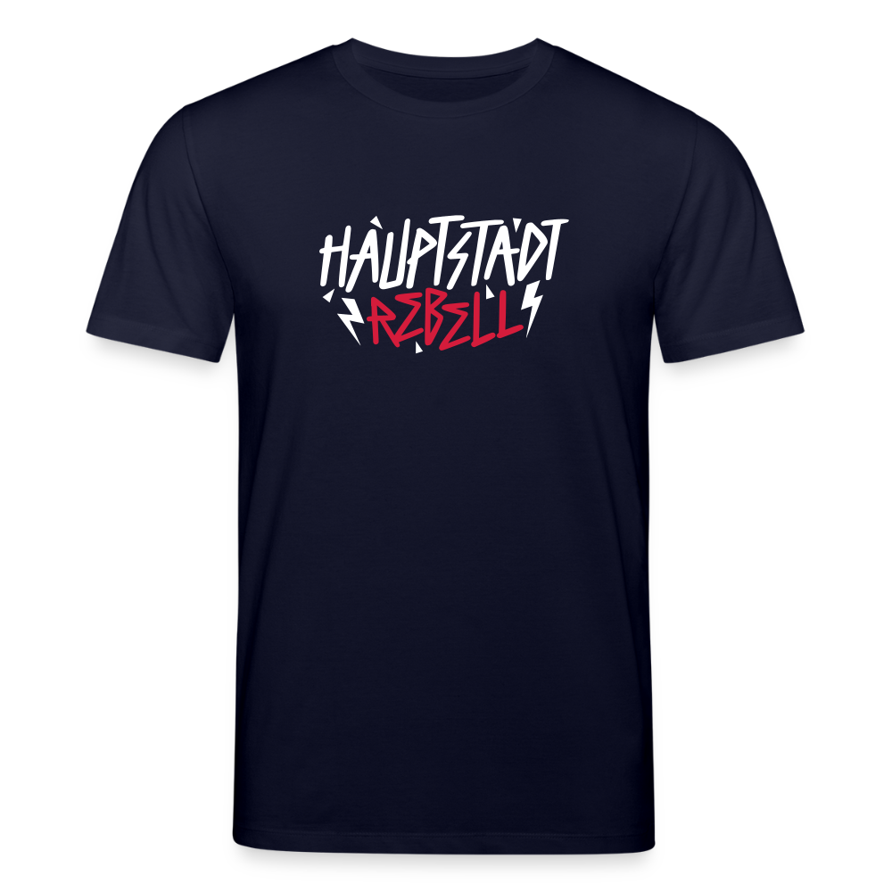Haupstadt Rebell - Unisex Bio T-Shirt - Navy