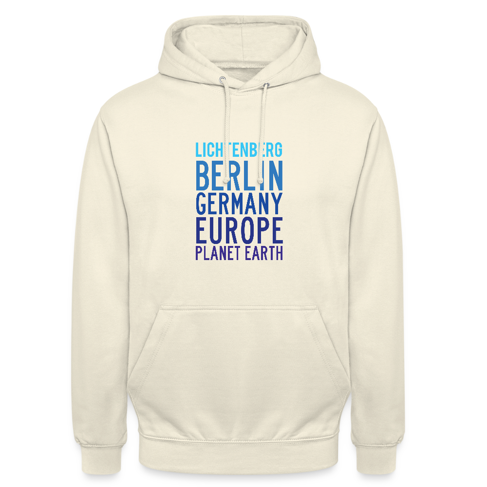 Lichtenberg Planet Earth - Unisex Hoodie - Vanille-Milchshake