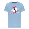 Berlin Klecks Hund - Männer Premium T-Shirt - Sky