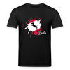 Berlin Klecks Hund - Unisex Bio T-Shirt - Schwarz
