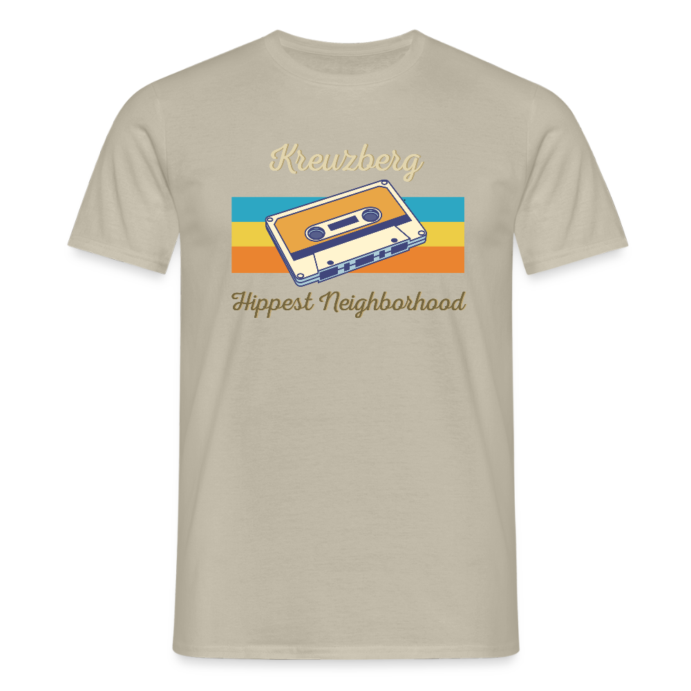 Kreuzberg Hippest Neighborhood - Männer Premium T-Shirt - Sandbeige