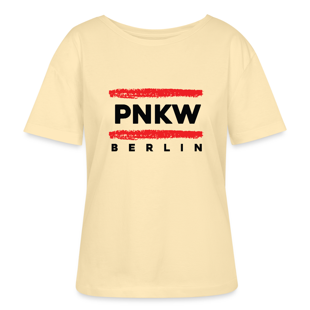 PNKW - Relaxed Rundhals Frauen Bio-T-Shirt - Creme