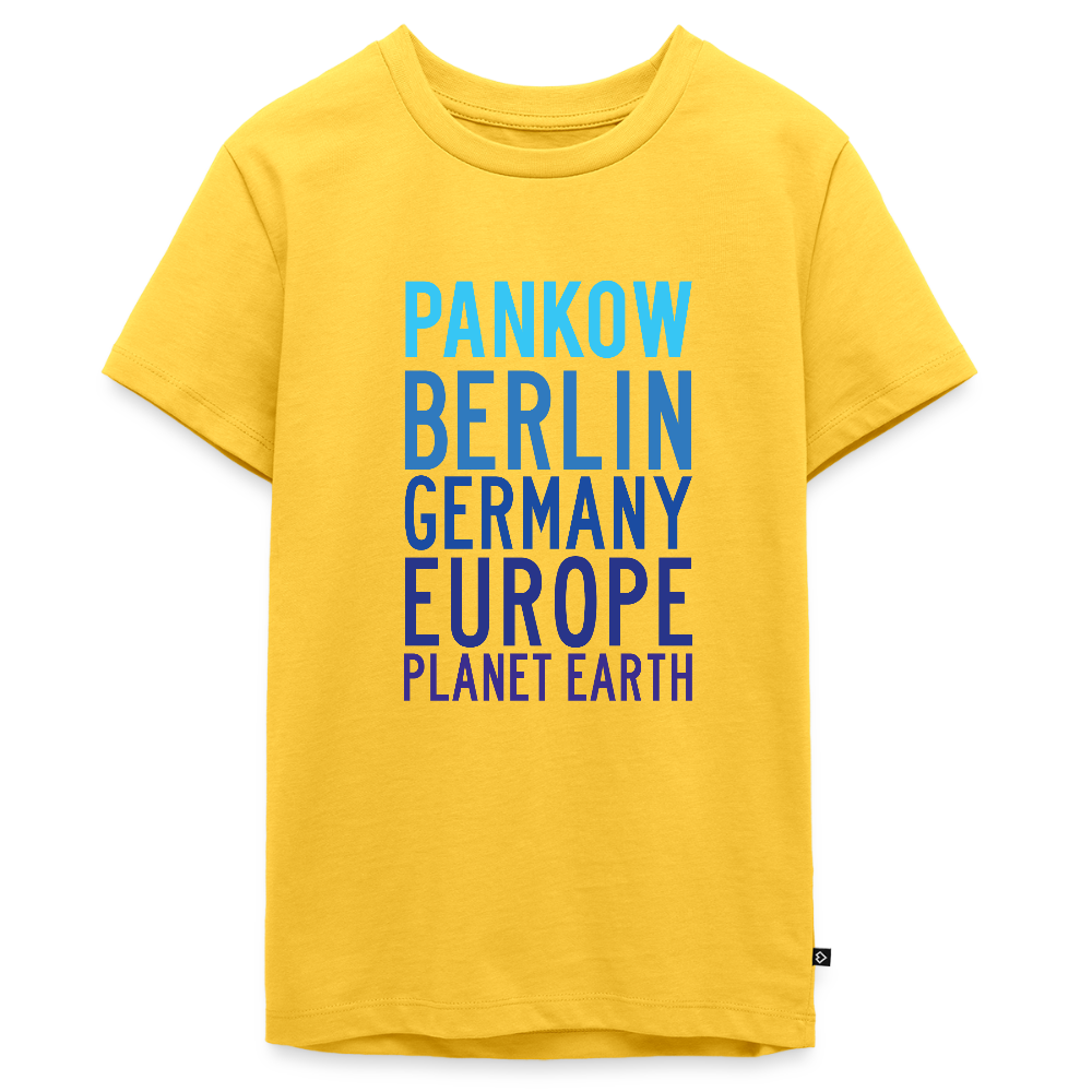 Pankow Planet Earth - Teenager Premium T-Shirt - Gelb