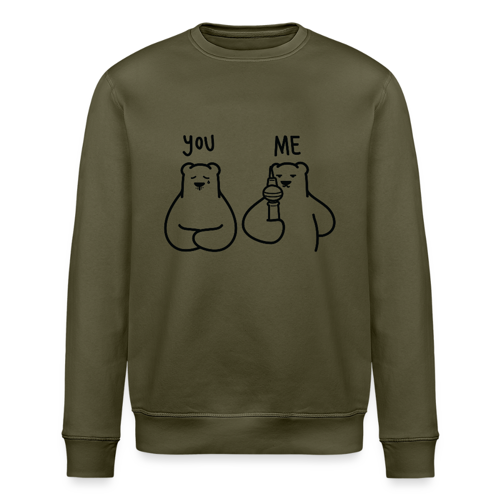 Lieber Berliner schwarz - Unisex Bio Sweatshirt - Khaki