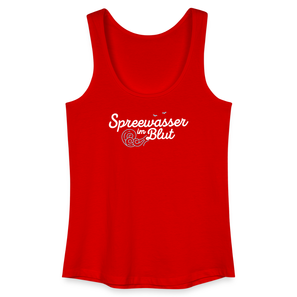 Spreewasser im Blut - Frauen Bio Tank Top - Rot