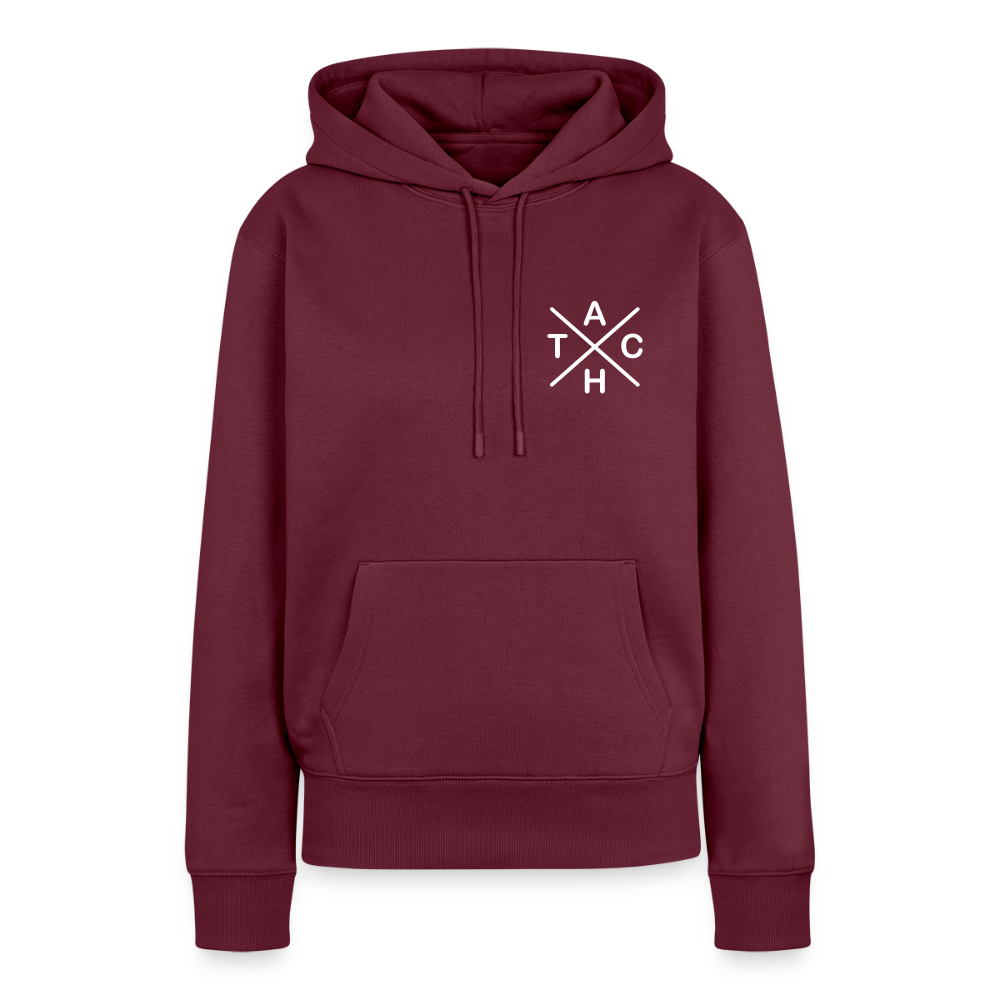 Tach X - Frauen Premium Hoodie - Burgunderrot