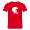 Fahrradbär - Männer Premium T-Shirt - Rot