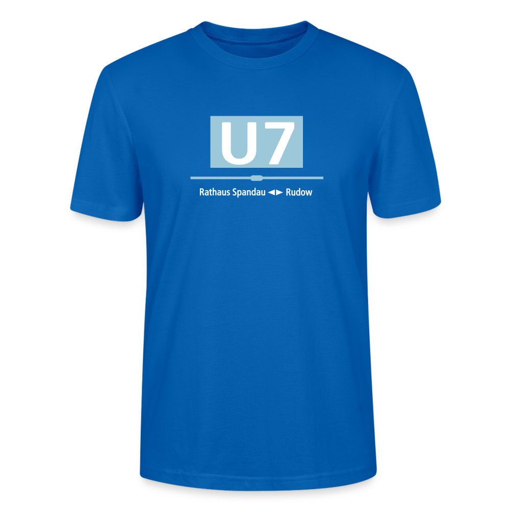 U7 - Männer Bio T-Shirt - Pfauenblau