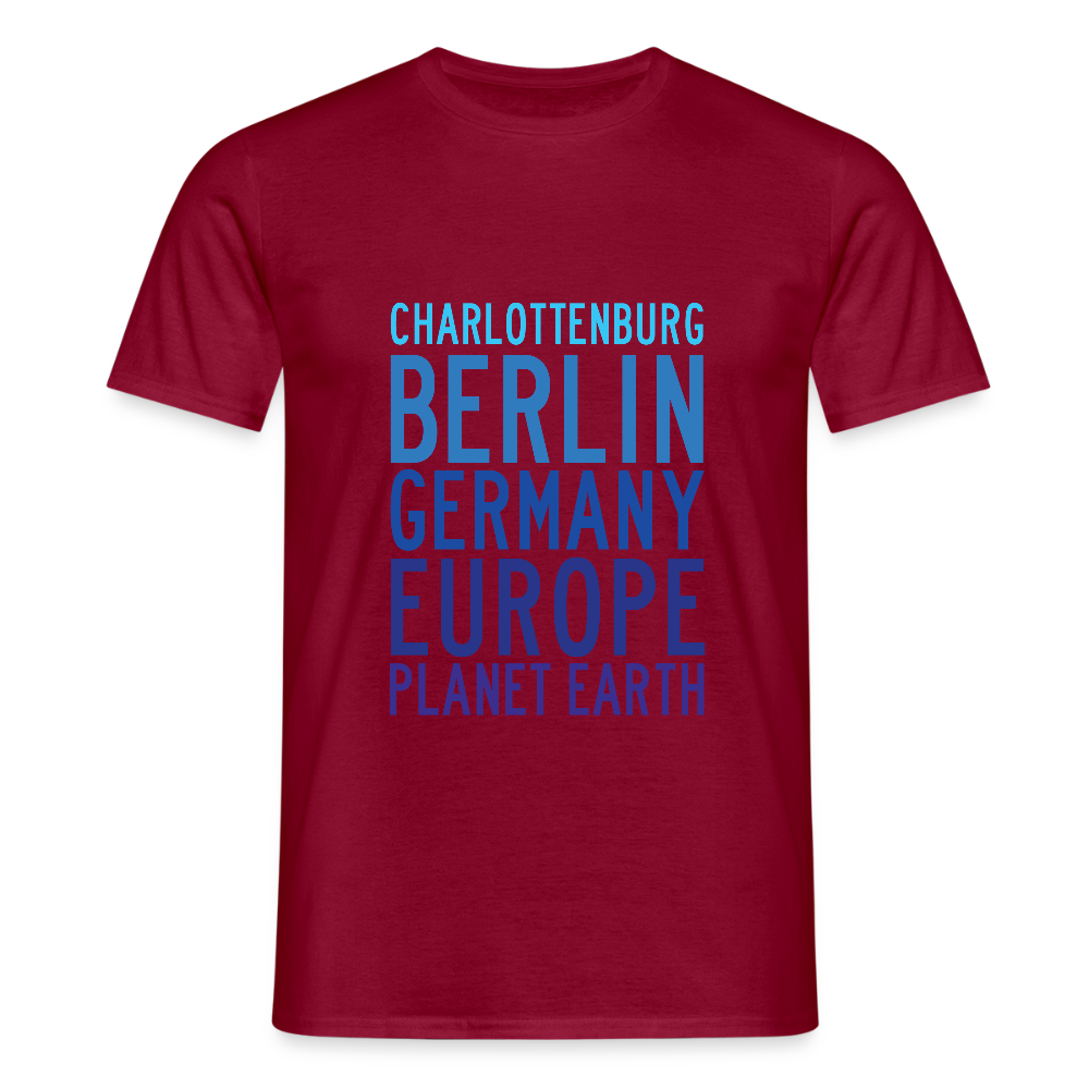 Charlottenburg - Earth - Männer Premium T-Shirt - Ziegelrot