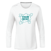 Faxen Dicke! - Frauen Sport Langarmshirt - Weiß