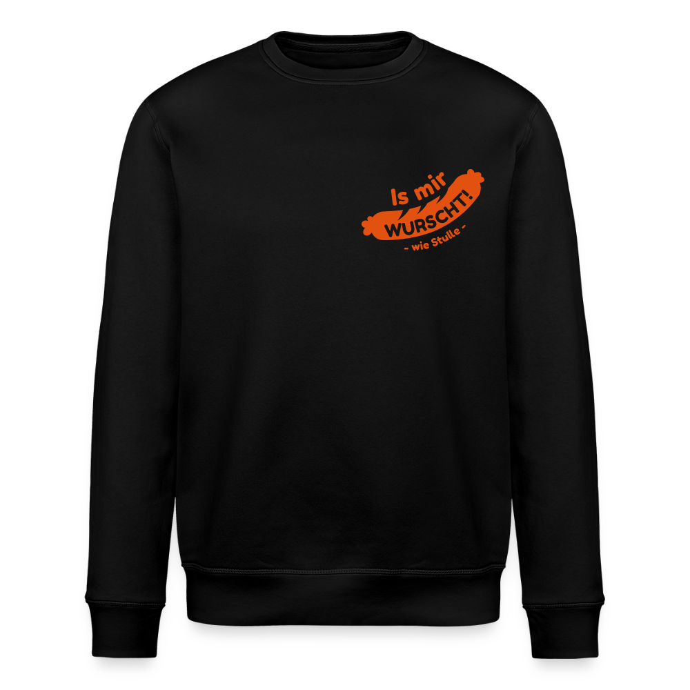 Is mir Wurscht - Unisex Bio Sweatshirt - Schwarz