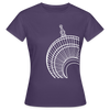 Der Turm von unten - weiß - Frauen Premium T-Shirt - Dunkellila