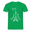 Eiffelturm in Berlin Bonjour - Männer Premium T-Shirt - Kelly Green