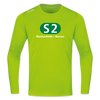S2 - Männer Sport Langamshirt - Neongrün