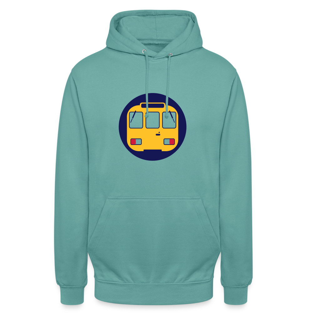 U-Bahntunnel - Unisex Hoodie - Pastelltürkis