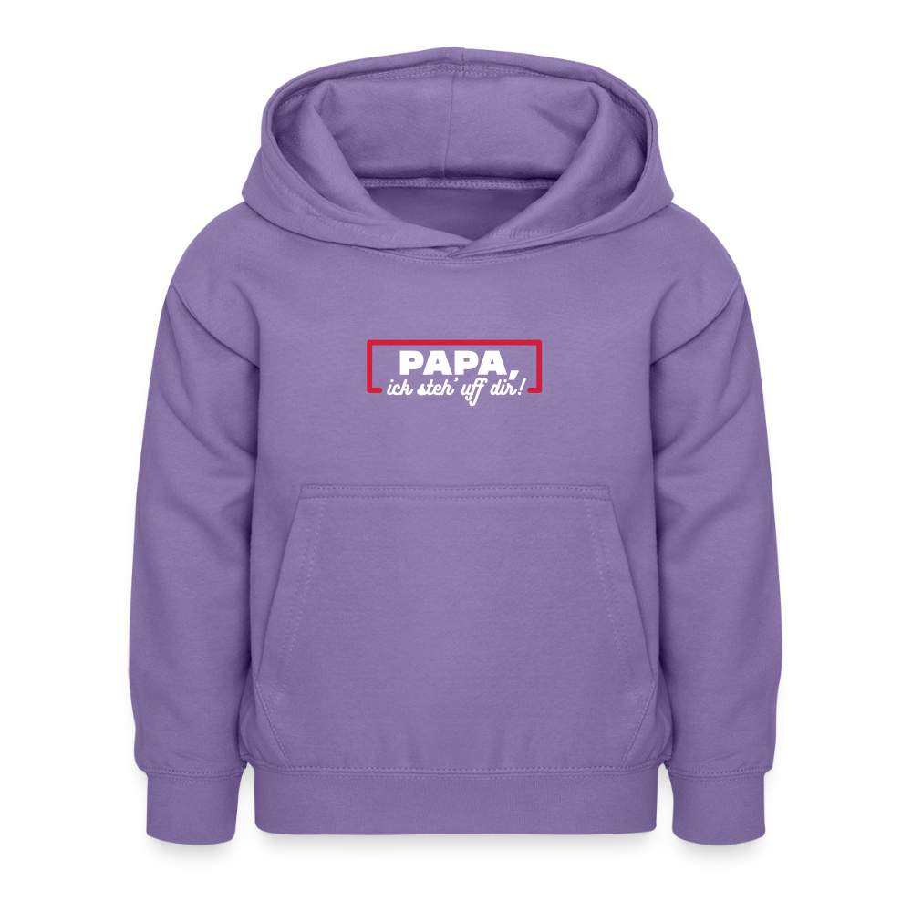 Papa, ick steh' uff dir - Kinder Hoodie - Lavendel