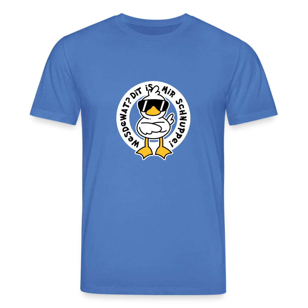 Wesdewat? - Unisex Bio T-Shirt - Achtsames Blau