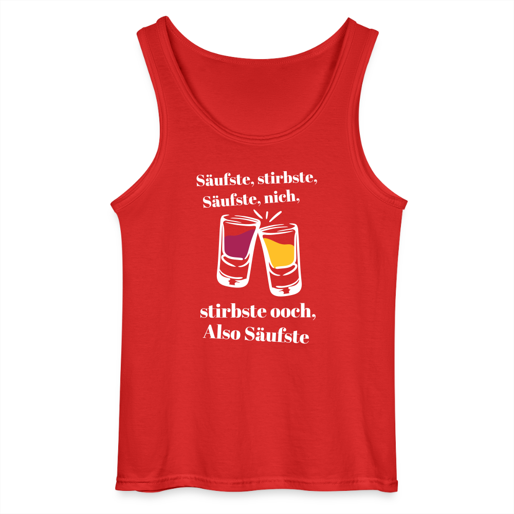 Säufste - Männer Tank Top - Rot