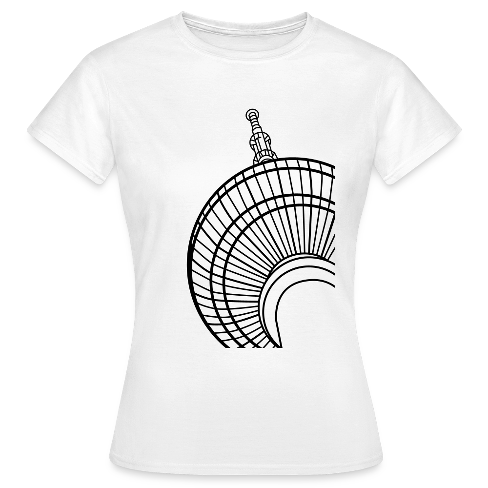 Der Turm von unten - schwarz - Frauen Premium T-Shirt - Weiß