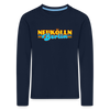 Neukölln Berlin Retro - Kinder Langarmshirt - Navy