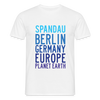Spandau Planet Earth - Männer Premium T-Shirt - Weiß