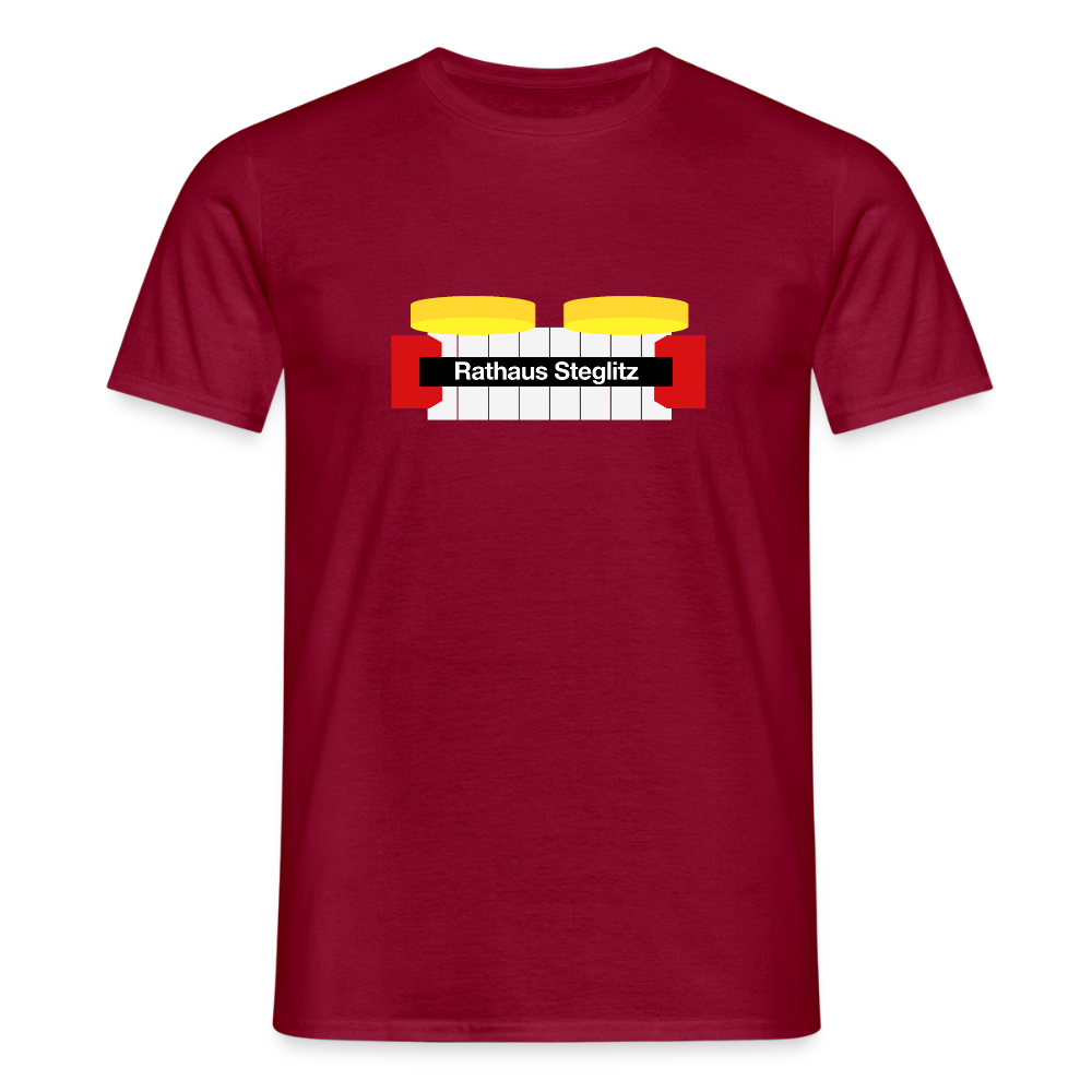 Rathaus Steglitz - Männer Premium T-Shirt - Ziegelrot