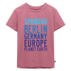 Spandau Planet Earth - Kinder Premium T-Shirt - Mauve