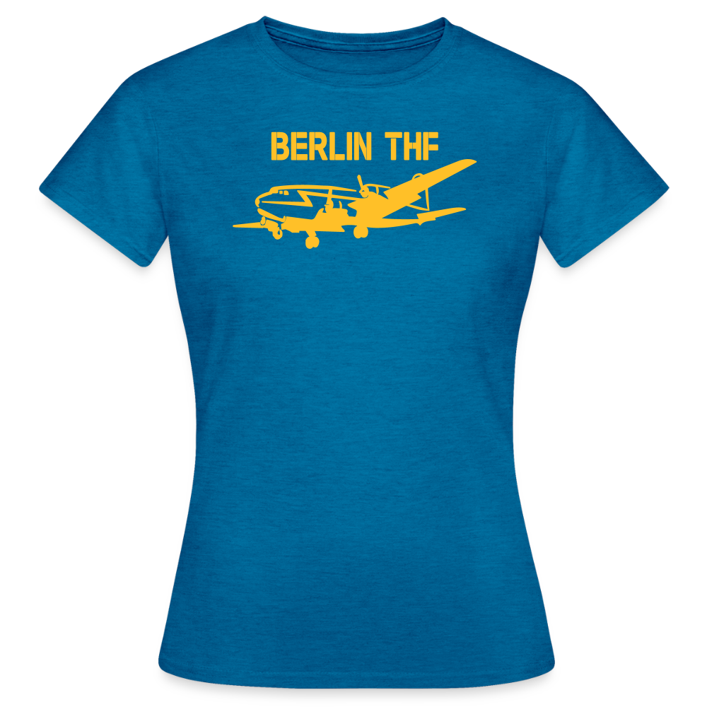 Berlin THF - Frauen Premium T-Shirt - Antikblaues Saphir meliert