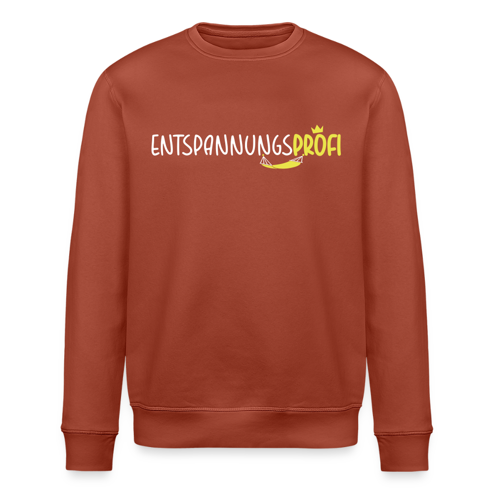 Entspannungsprofi - Unisex Bio Sweatshirt - Terrakotta