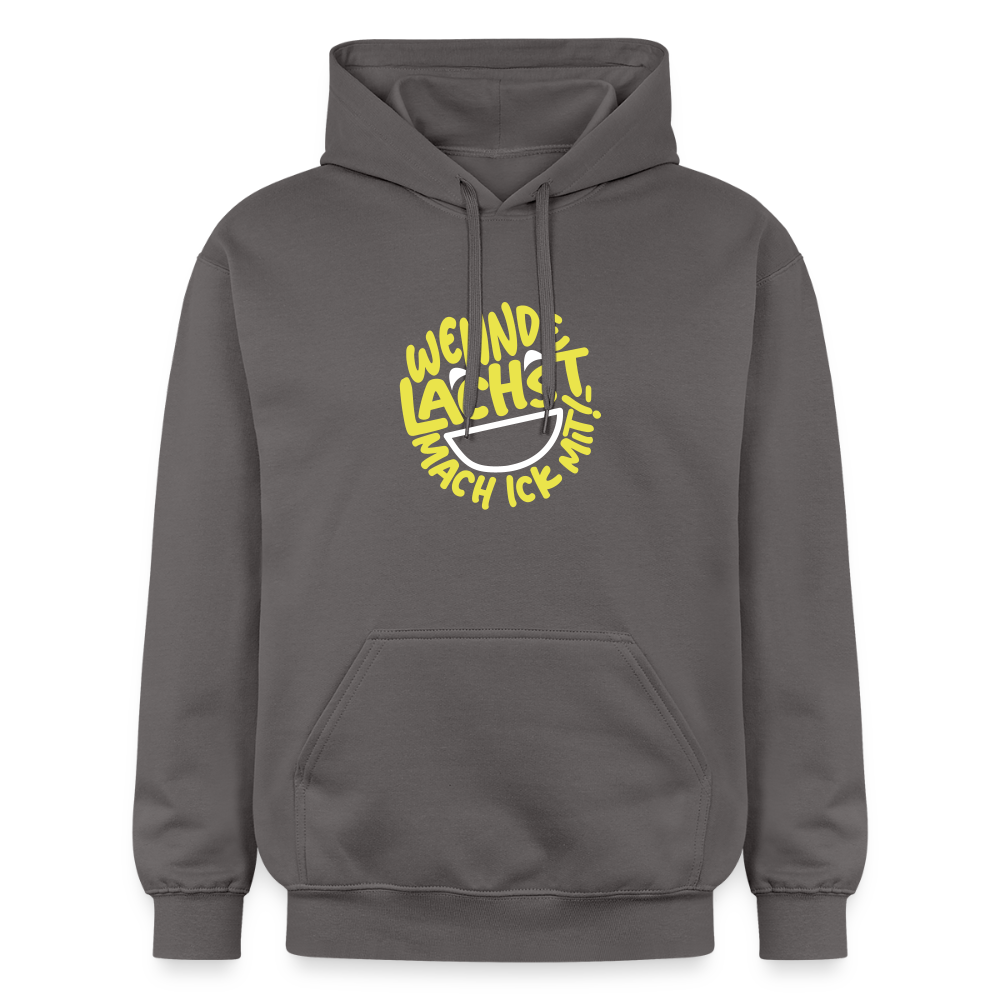 Wennde lachst, mach ick mit! - Hoodie - Dunkelgrau